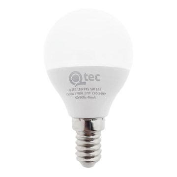LED Žiarovka Qtec P45 E14/5W/230V 2700K