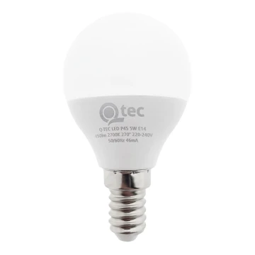 LED Žiarovka Qtec P45 E14/5W/230V 2700K