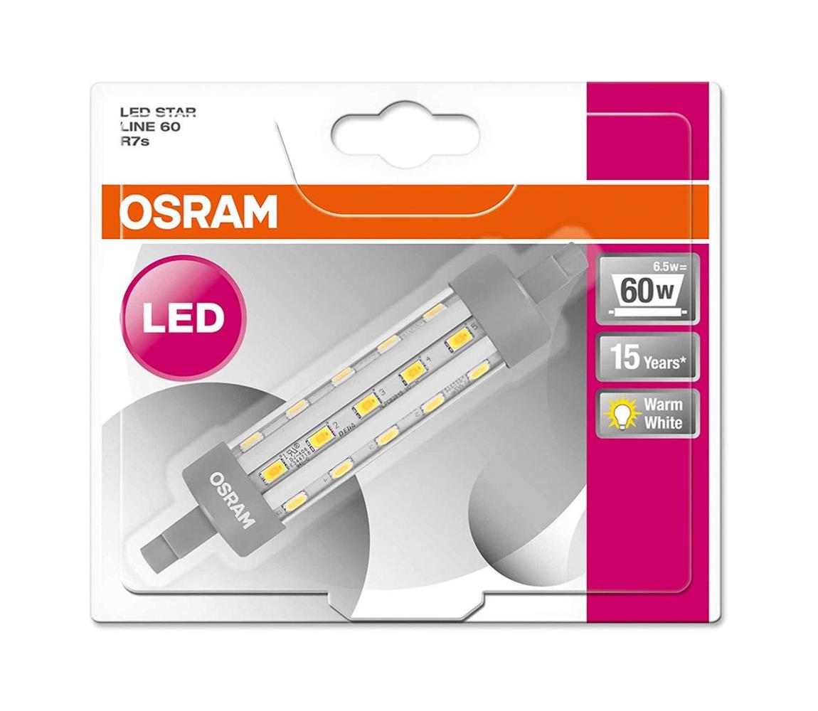 Osram LED Žiarovka R7s/6,5W/230V 2700K - Osram 118 mm 