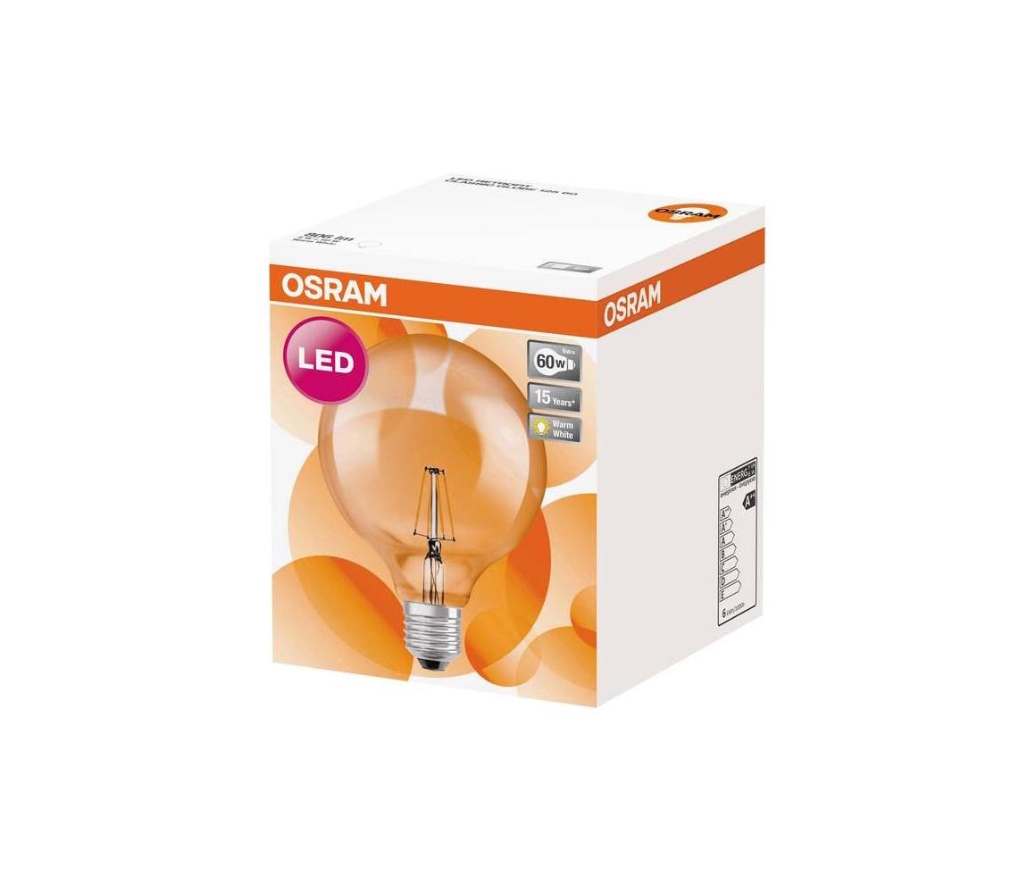 Obrázok Osram Retrofit Globe 60 6W LED E27 2700K (4052899972377)