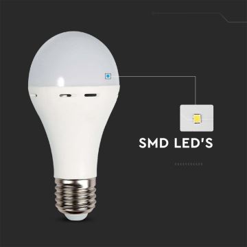 LED Žiarovka s núdzovým režimom A70 E27/9W/230V 4000K