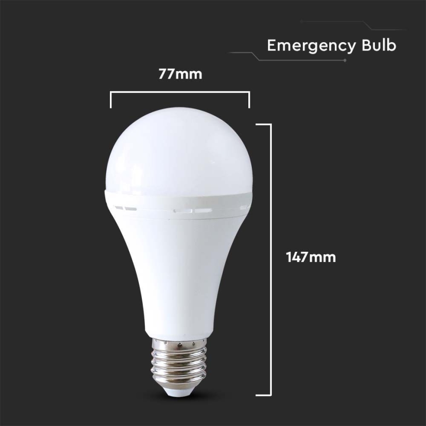 LED Žiarovka s núdzovým režimom A80 E27/12W/230V 4000K