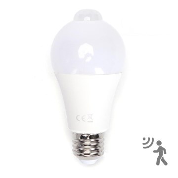 LED Žiarovka so senzorom pohybu a súmraku A60 E27/12W/230V 6500K - Aigostar