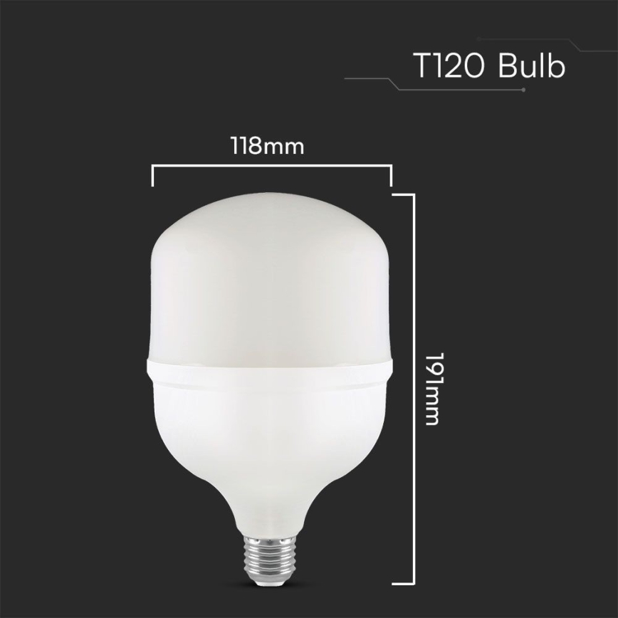 LED Žiarovka T120 E40 E27/40W/230V 4000K