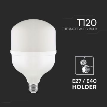 LED Žiarovka T120 E40 E27/40W/230V 6500K