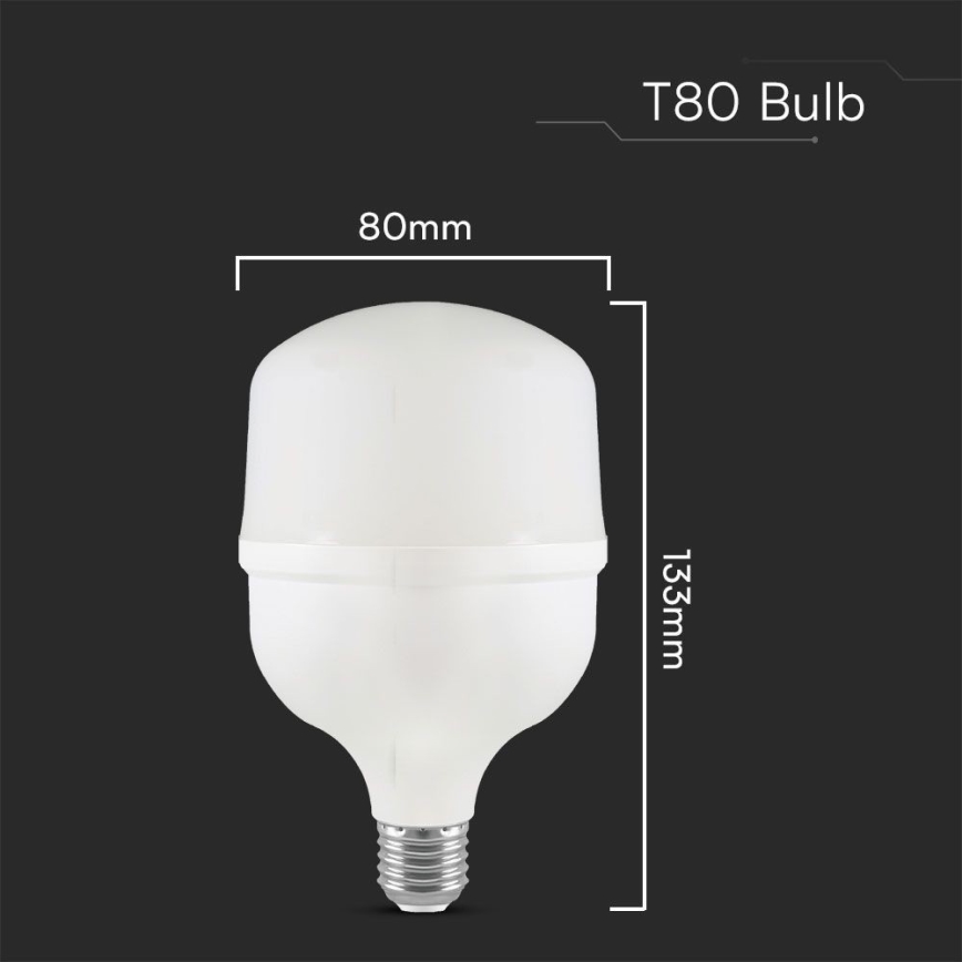 LED Žiarovka T80 E27/20W/230V 4000K