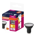 LED Žiarovka VALUE PAR16 GU10/4,5W/230V 2700K 120° čierna - Ledvance