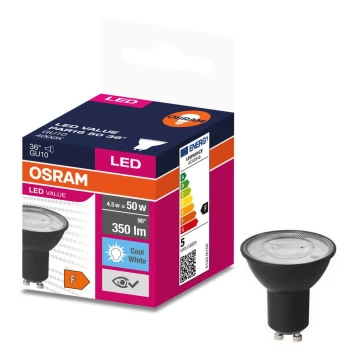 LED Žiarovka VALUE PAR16 GU10/4,5W/230V 6500K 36° - Ledvance