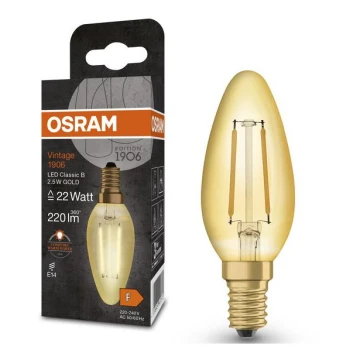 LED Žiarovka VINTAGE E14/2,5W/230V 2400K - Osram