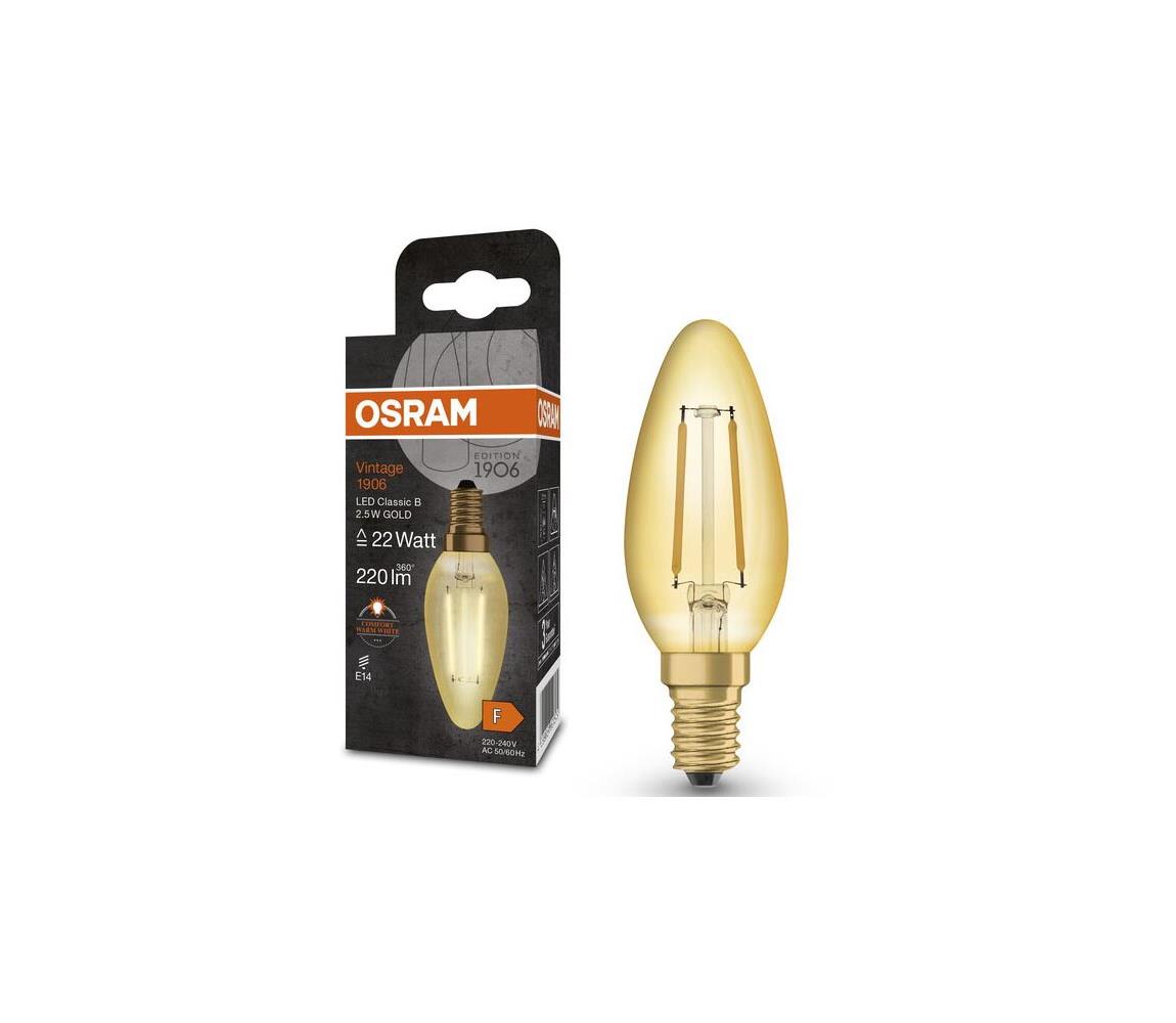 Osram LED Žiarovka VINTAGE E14/2,5W/230V 2400K - Osram 