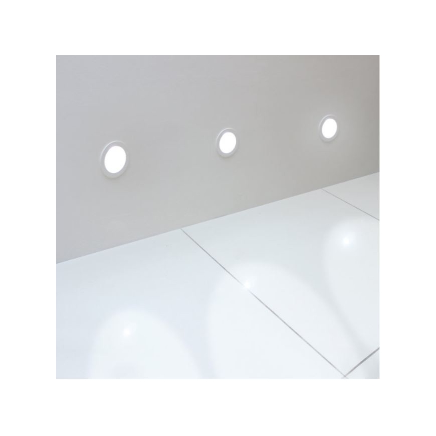 LED2 - LED Podhľadové svietidlo WALK LED/1W/230V + montážna krabica