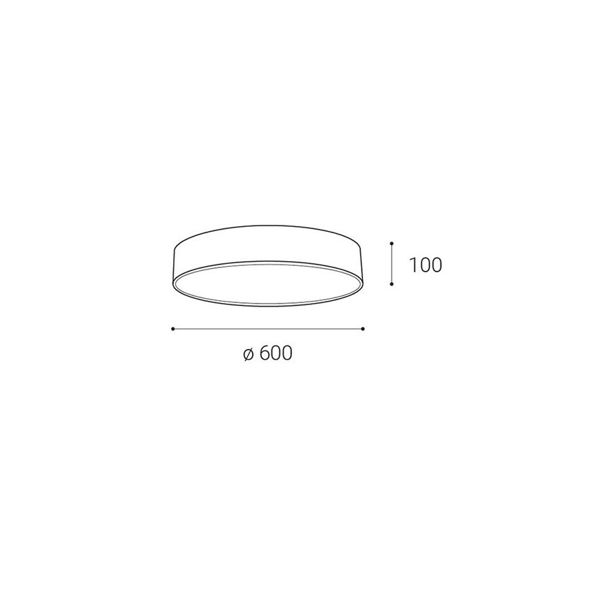 LED2 - LED Stmievateľné stropné svietidlo MONO LED/60W/230V 3000K/4000K biela