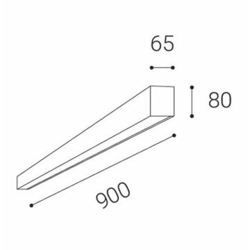 LED2 - LED Stropné svietidlo LINO LED/24W/230V 3000K/3500K/4000K biela 90 cm