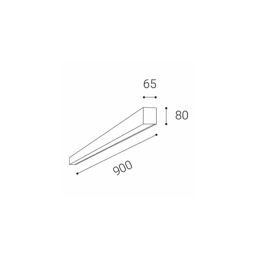 LED2 - LED Stropné svietidlo LINO LED/24W/230V 3000K/3500K/4000K biela 90 cm