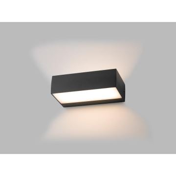 LED2 - LED Vonkajšie nástenné svietidlo KVADER LED/9W/230V IP54