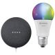 Ledvance -  Inteligentný reproduktor Google Nest Mini + LED RGBW Stmievateľná žiarovka SMART+ E27/9W/230V 2700 - 6500K
