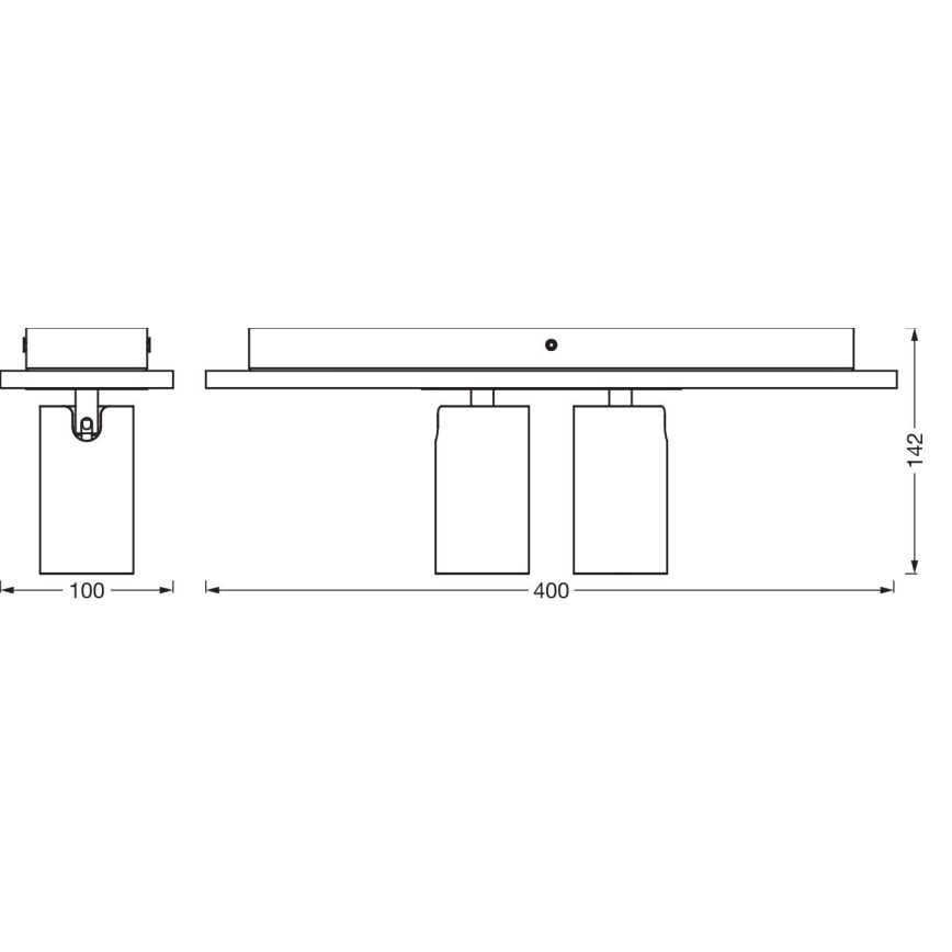 Ledvance - LED Bodové svietidlo DECOR MERCURY 2xGU10/3,4W/230V