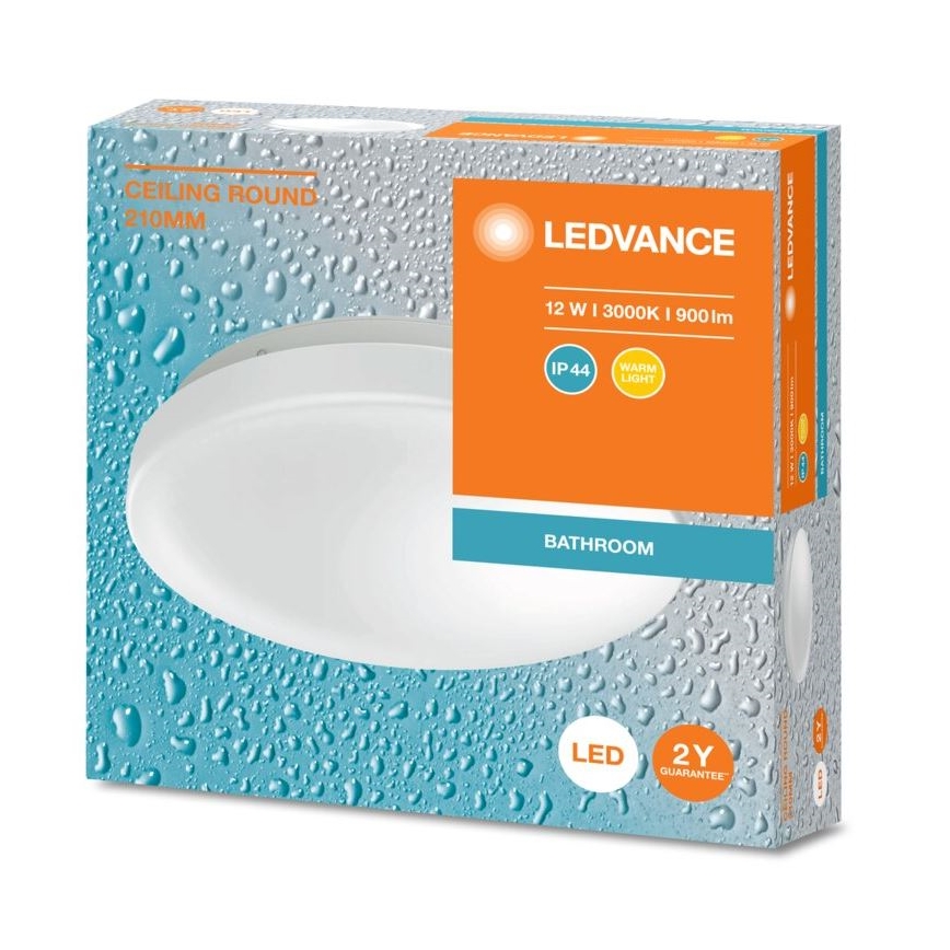 Ledvance - LED Kúpeľňové stropné svietidlo CEILING ROUND LED/12W/230V 3000K IP44