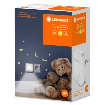 Ledvance - LED Nočné svetlo so senzorom LUNETTA LED/0,2W/230V