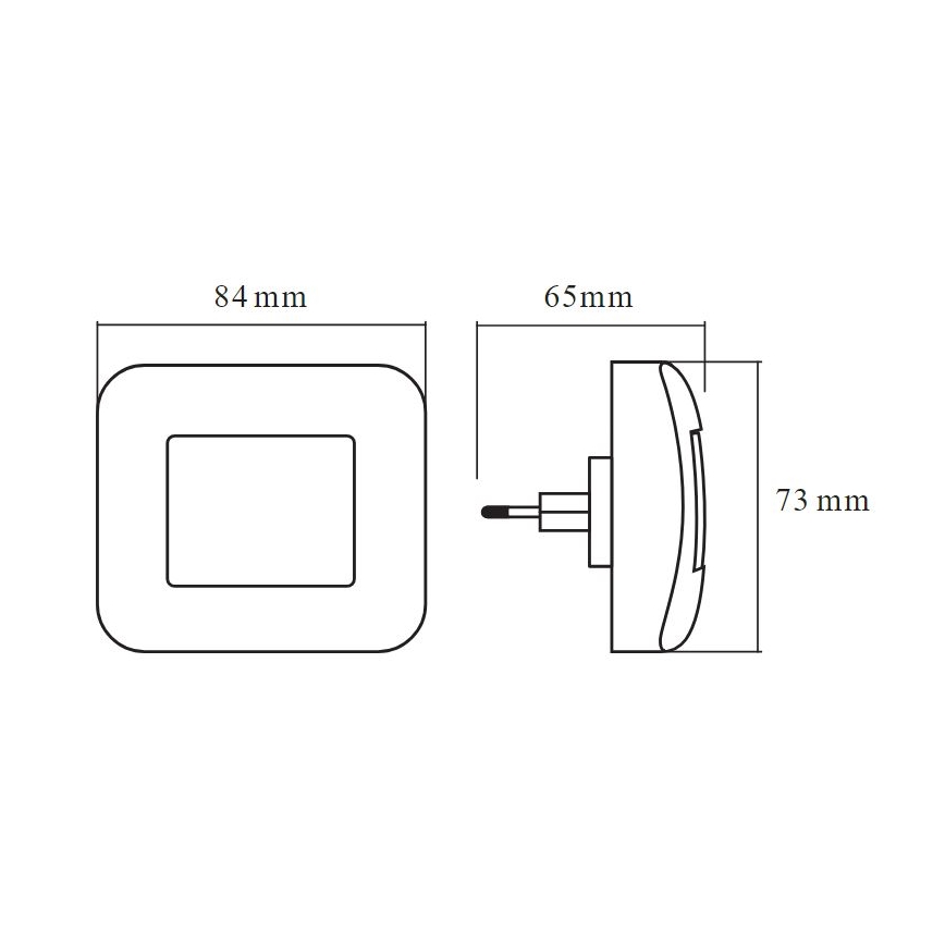 Ledvance - LED Nočné svetlo so senzorom LUNETTA LED/0,2W/230V