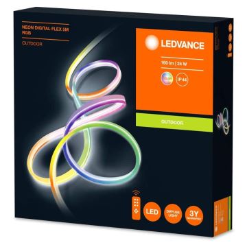 Ledvance - LED RGB Stmievateľný vonkajší pásik FLEX 5m LED/23W/230V IP44 + diaľkové ovládanie