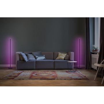 Ledvance - LED RGBW Stmievateľná stojacia lampa SMART+ FLOOR LED/14W/230V 2700-6500K Wi-Fi čierna + diaľkové ovládanie