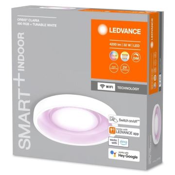 Ledvance- LED RGBW Stmievateľné stropné svietidlo SMART+ CLARIA LED/32W/230V 2700-6500K Wi-Fi