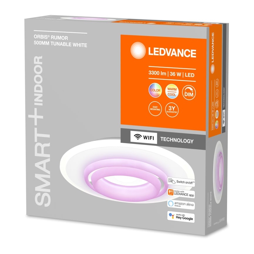 Ledvance - LED RGBW Stmievateľné stropné svietidlo SMART+ ORBIS LED/32W/230V Wi-Fi