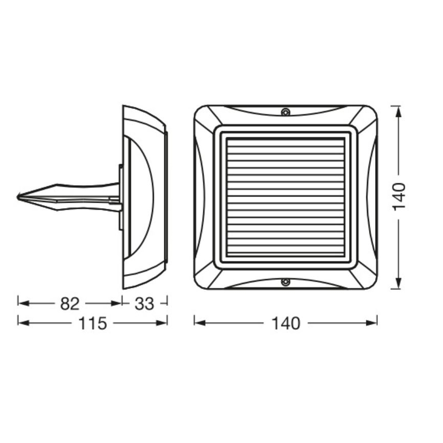 Ledvance - LED Stmievateľná solárna lampa ENDURA STYLE SOLAR LED/1,2W/3,7V IP65