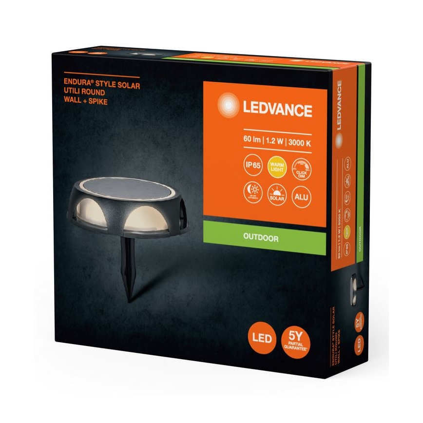 Ledvance - LED Stmievateľná solárna lampa ENDURA STYLE SOLAR LED/1,2W/3,7V IP65