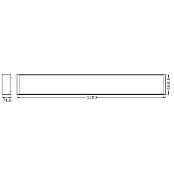 Ledvance - LED Stmievateľné stropné svietidlo OFFICE LINE LED/40W/230V 120 cm + diaľkové ovládanie