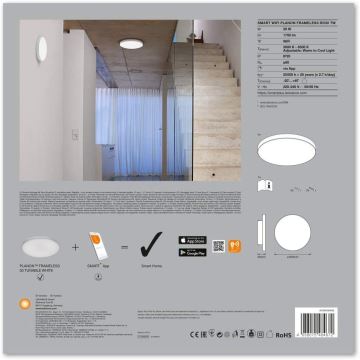 Ledvance - LED Stmievateľné svietidlo SMART+ FRAMELESS LED/20W/230V 3000K-6500K Wi-Fi