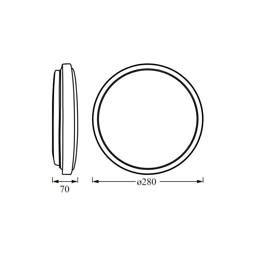 Ledvance - LED Stropné svietidlo ORBIS LONDON LED/16W/230V biela