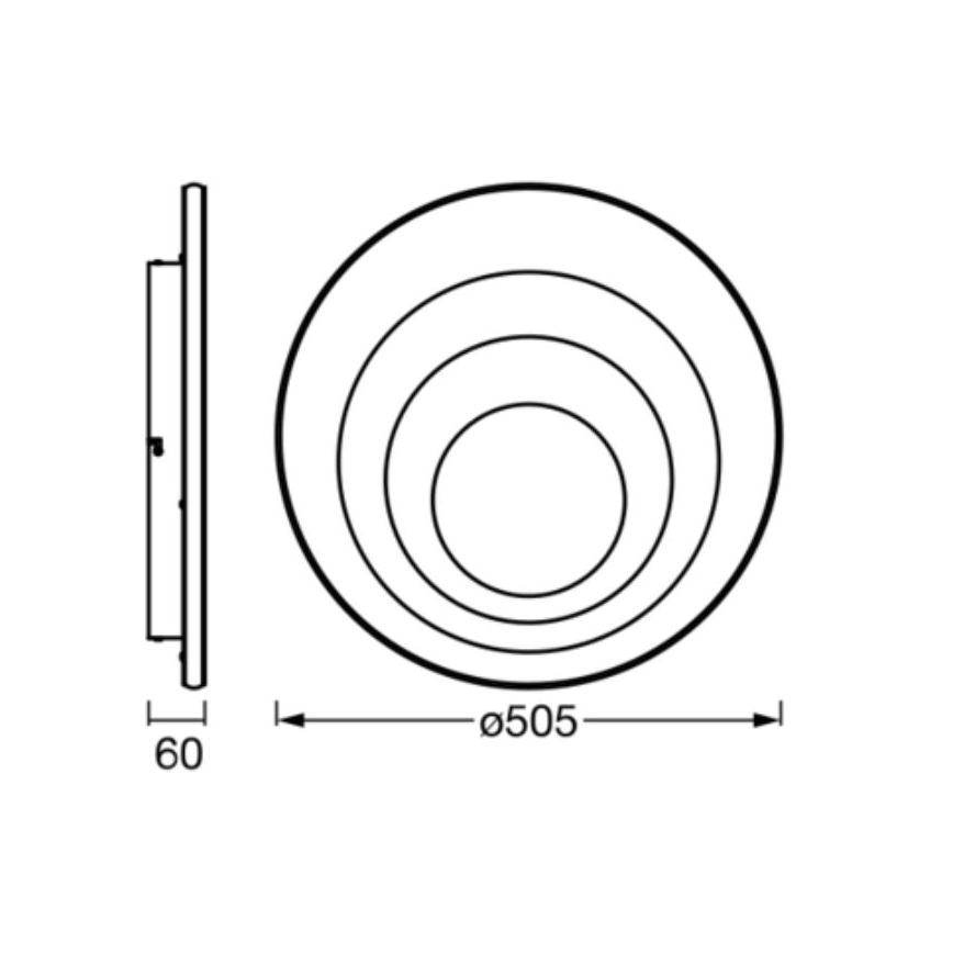 Ledvance - LED Stropné svietidlo ORBIS SPIRAL LED/42W/230V