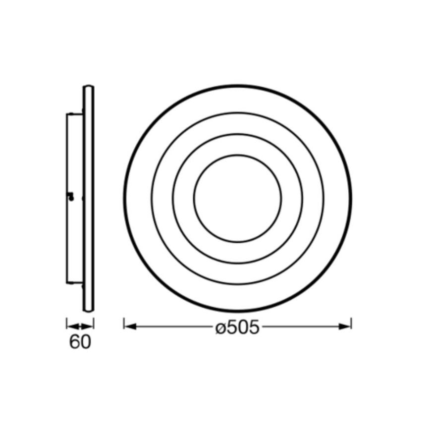 Ledvance - LED Stropné svietidlo ORBIS SPIRAL LED/42W/230V