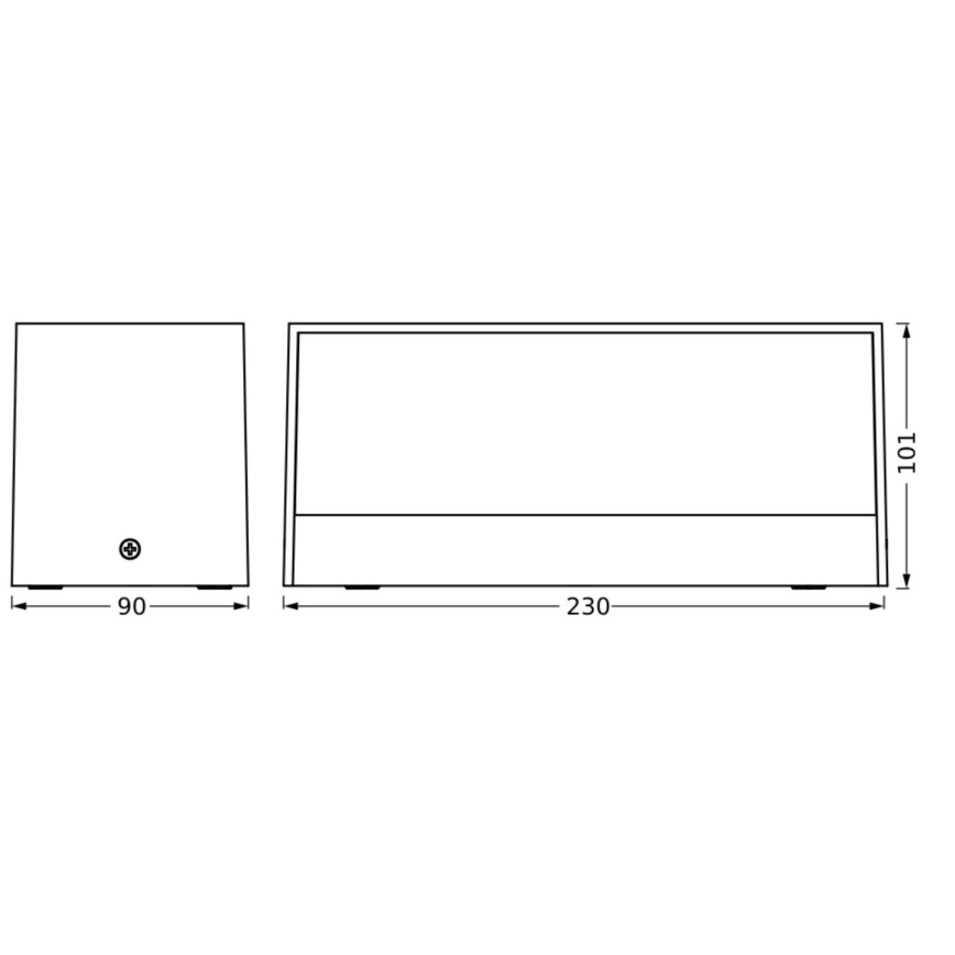 Ledvance - LED Vonkajšie nástenné svietidlo ENDURA STYLE IDRI 2xLED/6,25W/230V IP65