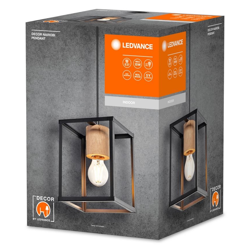 Ledvance - Luster na lanku DECOR NAIROBI 1xE27/15W/230V gumovník