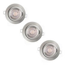 Ledvance - SADA 3x LED Stmievateľné podhľadové svietidlo SIMPLE LED/4,9W/230V