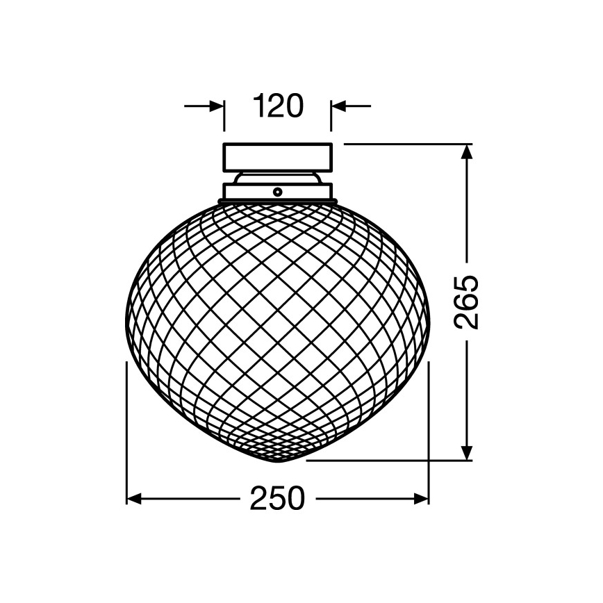 Ledvance - Stropné svietidlo PINEAPPLE 1xE27/40W/230V