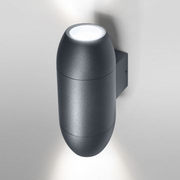 Ledvance - Vonkajšie nástenné svietidlo CANNON 2xGU10/35W/230V IP44