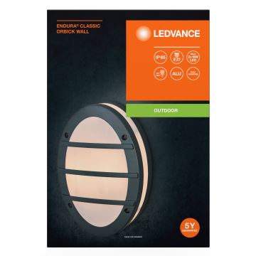 Ledvance - Vonkajšie nástenné svietidlo ORBICK 2xE27/18W/230V IP65