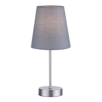 Leuchten Direkt 11680-15 - Stolná lampa HEINRICH 1xE14/40W/230V šedá