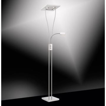 Leuchten Direkt 11776-55 - LED Stmievateľná stojacia lampa HELIA LED/16,8W/230V + 2xLED/3,8W