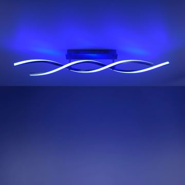 Leuchten Direkt 11993-55 - LED RGB Stmievateľný prisazený luster SWING 2xLED/8,5W/230V 2700-5000K +diaľkové ovládanie