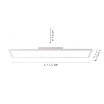 Leuchten Direkt 12204-16 - LED Prisadený panel FLAT LED/24W/230V