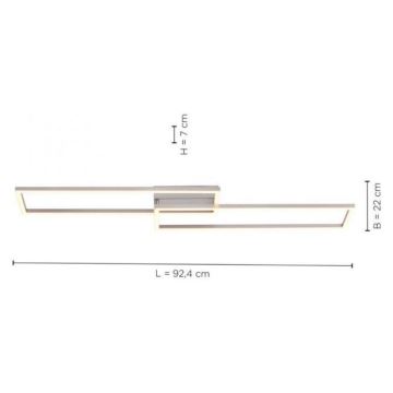 Leuchten Direkt 14023-55 - LED Stmievateľný prisadený luster IVEN 2xLED/15,1W/230V