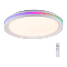 Leuchten Direkt 15544-16 - LED RGB Stmievateľné stropné svietidlo RIBBON LED/15W/230V + diaľkové ovládanie