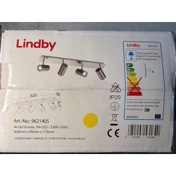 Lindby - Bodové svietidlo 4xGU10/5W/230V