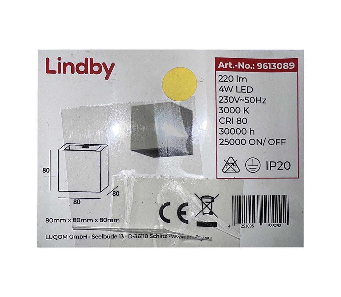 Lindby Lindby - LED Nástenné svietidlo QUASO LED/4W/230V 