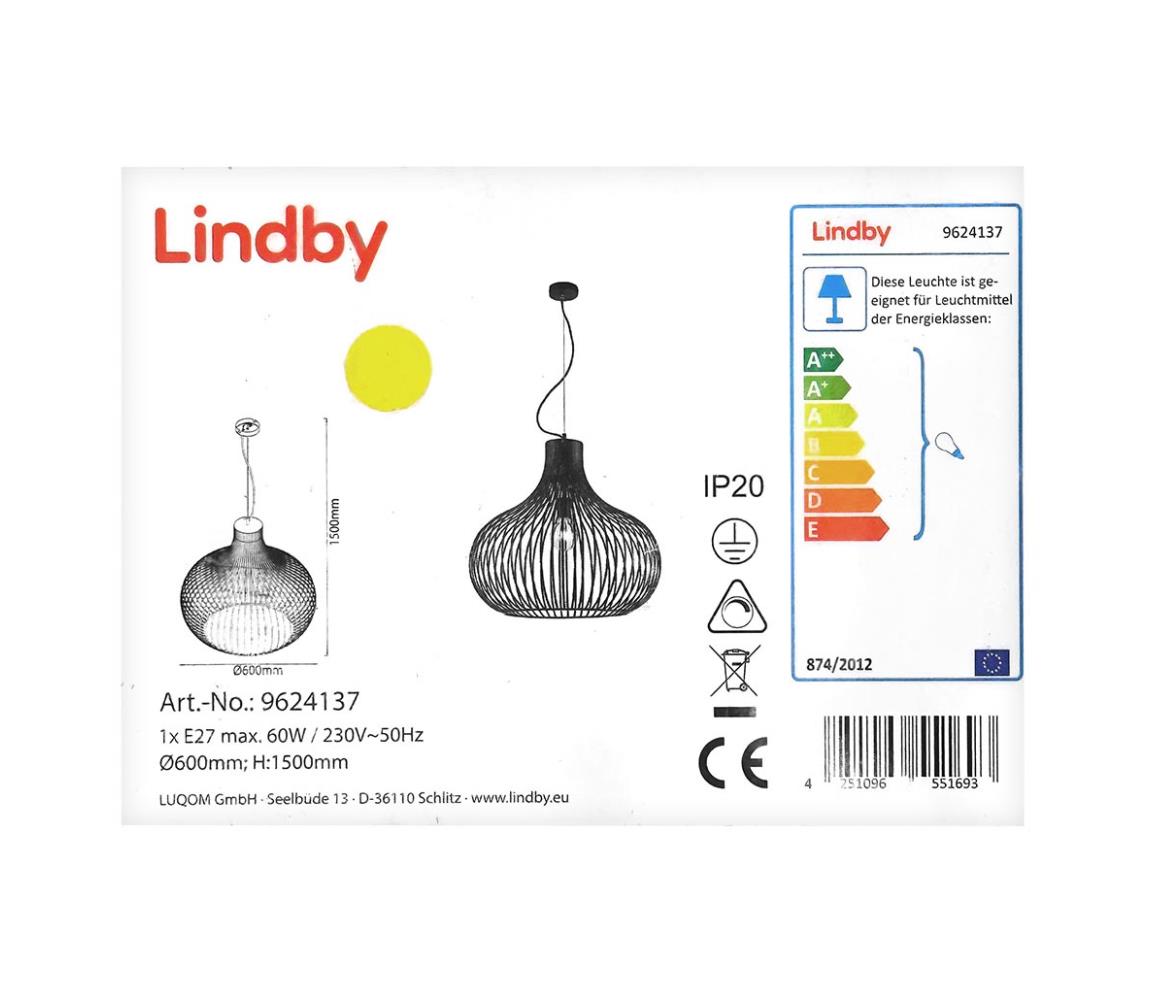 Lindby Lindby - Luster na lanku FRANCES 1xE27/60W/230V 